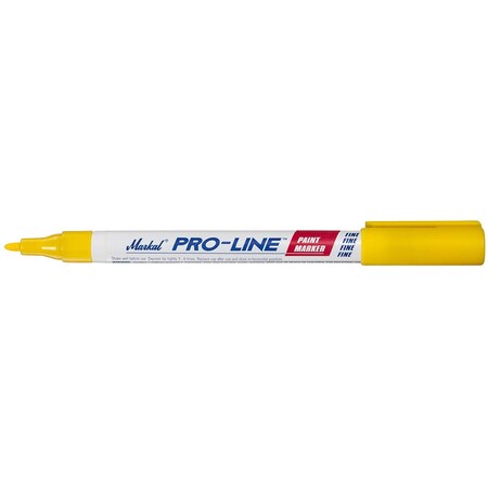H & H Industrial Products Markal Fine Line Pro-Line Marker Yellow 8030-9672